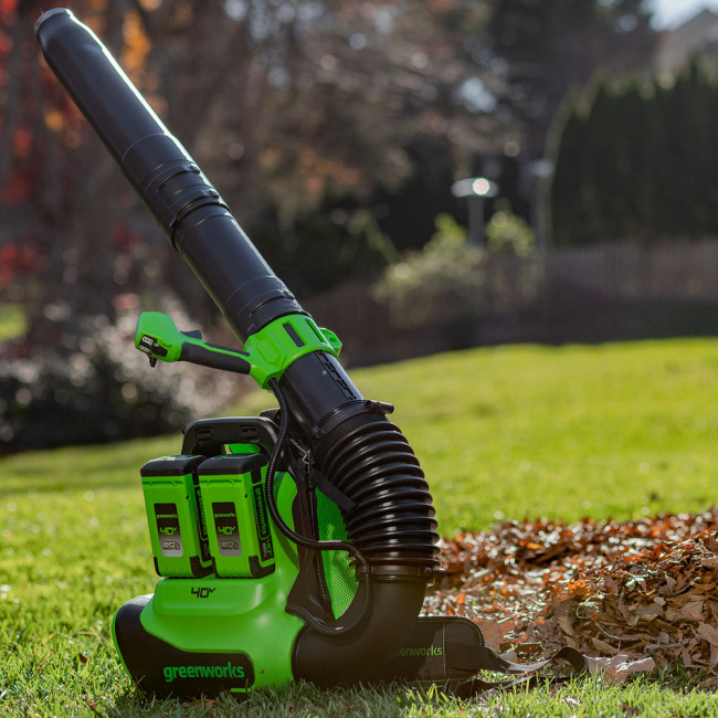 Воздуходувка ранцевая Greenworks GD40BPG2 40V аккумуляторная