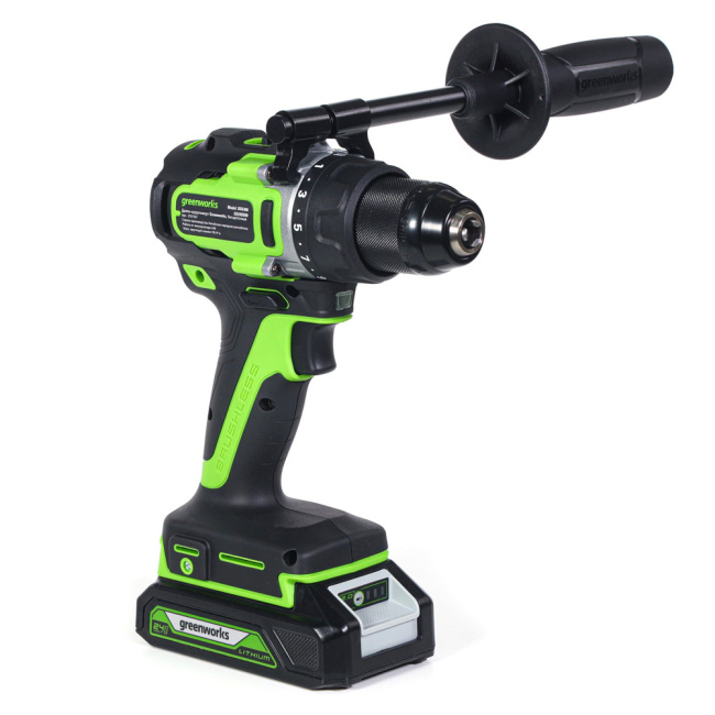 Дрель-шуруповерт Greenworks GD24DD90 24V аккумуляторная