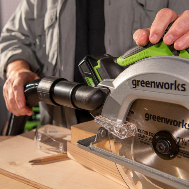 Пила циркулярная Greenworks GD24CS 24V аккумуляторная
