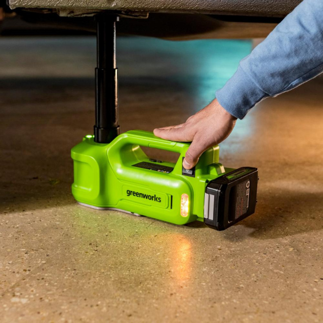 Домкрат гидравлический Greenworks G24JACK 24V аккумуляторный 