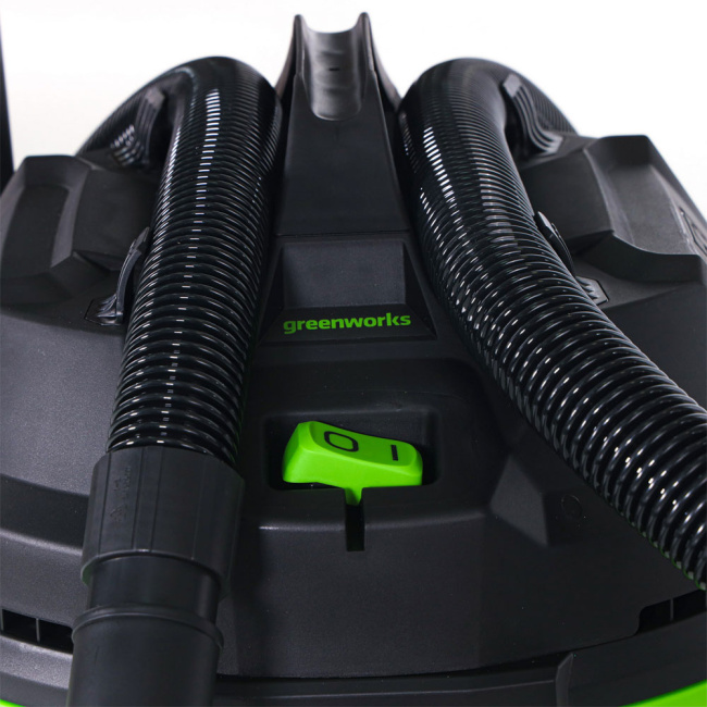 Пылесос строительный Greenworks G120WDV электрический