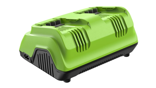 Ультрабыстрое двойное зарядное устройство Greenworks G24X2C8