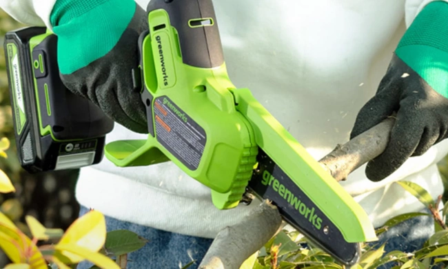 Мини-пила цепная Greenworks GD24CSMNX 24V аккумуляторная