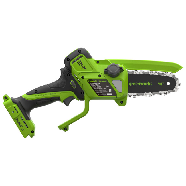 Мини-пила цепная Greenworks CS2410A 24V аккумуляторная