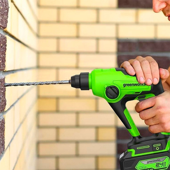 Перфоратор Greenworks GD24SDS1 24V аккумуляторный