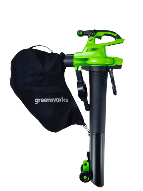 Воздуходувка-пылесос Greenworks GD40BVII 40V аккумуляторный