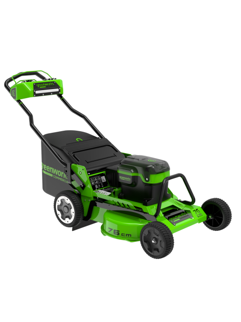 Газонокосилка самоходная Greenworks 82LM30S 82V аккумуляторная 