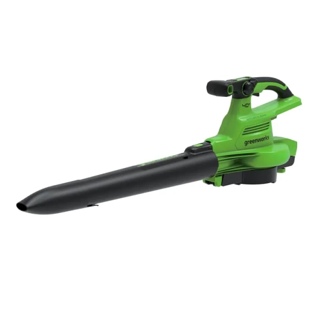 Воздуходув-садовый пылесос Greenworks GD40BVII 82V аккумуляторный