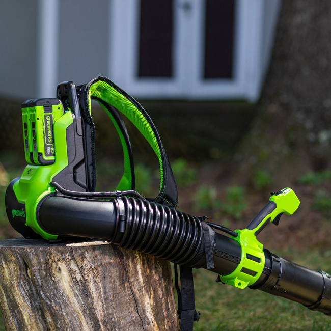 Воздуходувка ранцевая Greenworks GD40BPG2 40V аккумуляторная