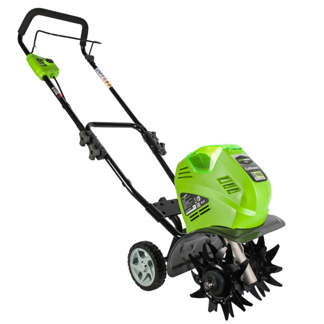 Культиватор Greenworks G40TL 40V аккумуляторный