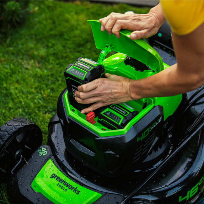 Газонокосилка Greenworks GD40LM46SP 40V аккумуляторная