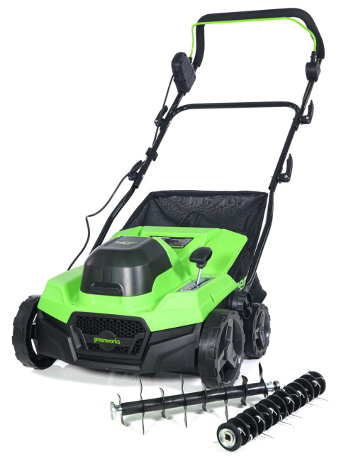 Аэратор скарификатор Greenworks GD40SC38II 40V аккумуляторный