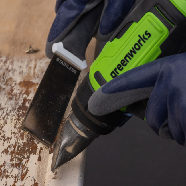 Строительный фен Greenworks HG3550 24V аккумуляторный
