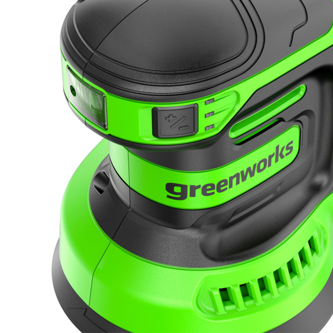 Шлифовальная машина эксцентриковая Greenworks OS325 24V аккумуляторная 