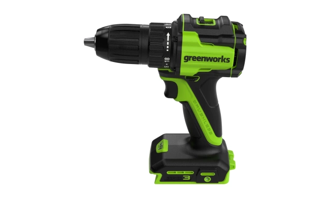Дрель-шуруповерт Greenworks DD345 24V аккумуляторная 