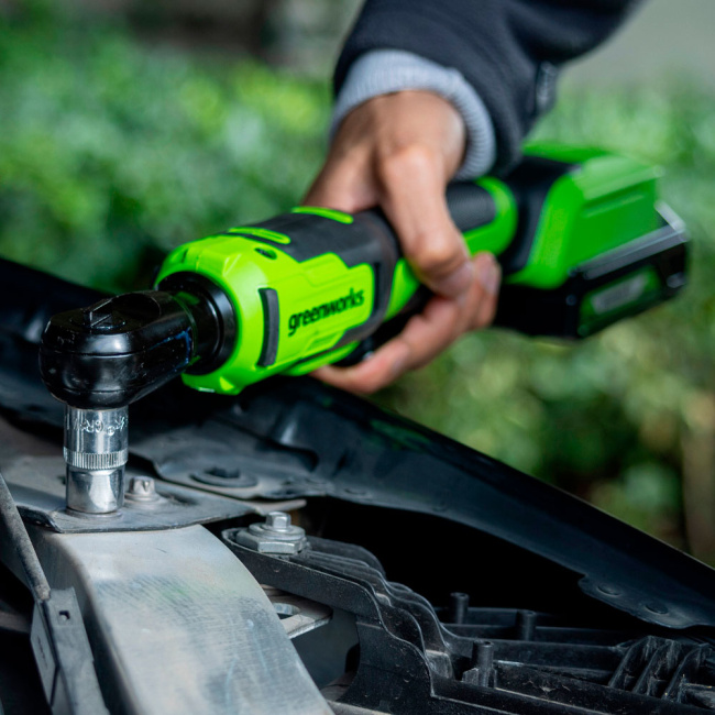Гайковерт-трещотка Greenworks GD24RW 24V аккумуляторная