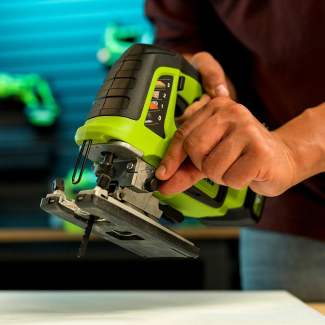 Лобзик Greenworks GD24JS120, 24V аккумуляторный