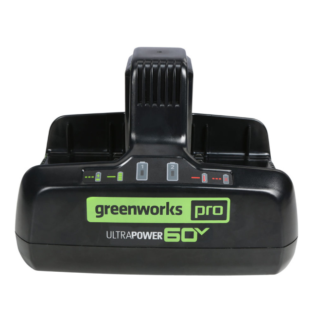 Зарядное устройство Greenworks G60DC10 60V для двух аккумуляторов