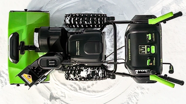 Снегоуборщик Greenworks GD82ST56 82V аккумуляторный 