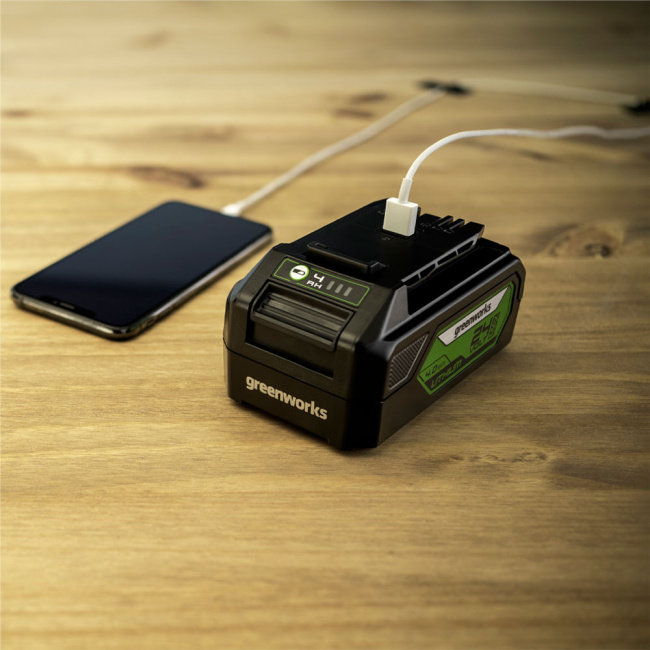 Аккумулятор с USB разъемом Greenworks G24USB4 24V 4Ач