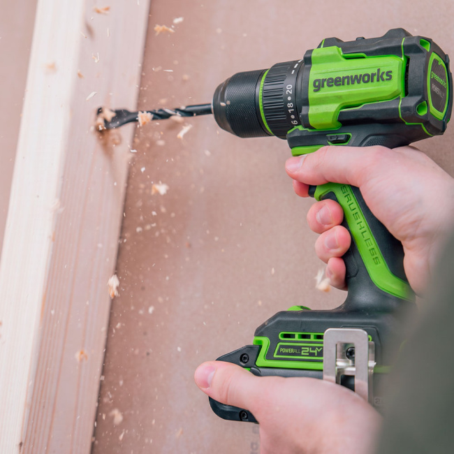 Дрель-шуруповерт Greenworks DD350 24V аккумуляторная