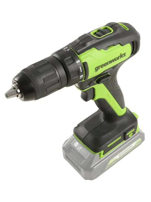 Дрель-шуруповерт Greenworks GD24DD35 24V аккумуляторная