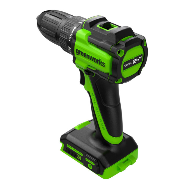 Дрель-шуруповерт Greenworks DD345 24V аккумуляторная 