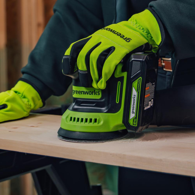 Шлифовальная машина эксцентриковая Greenworks OS325 24V аккумуляторная 