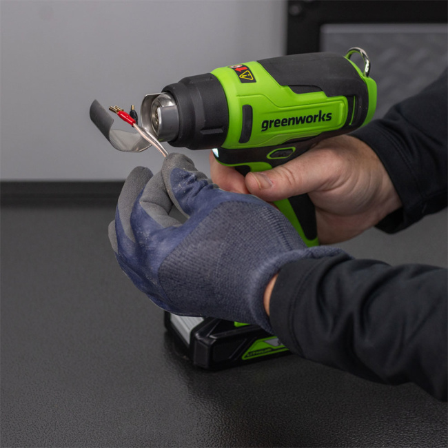 Строительный фен Greenworks HG3550 24V аккумуляторный