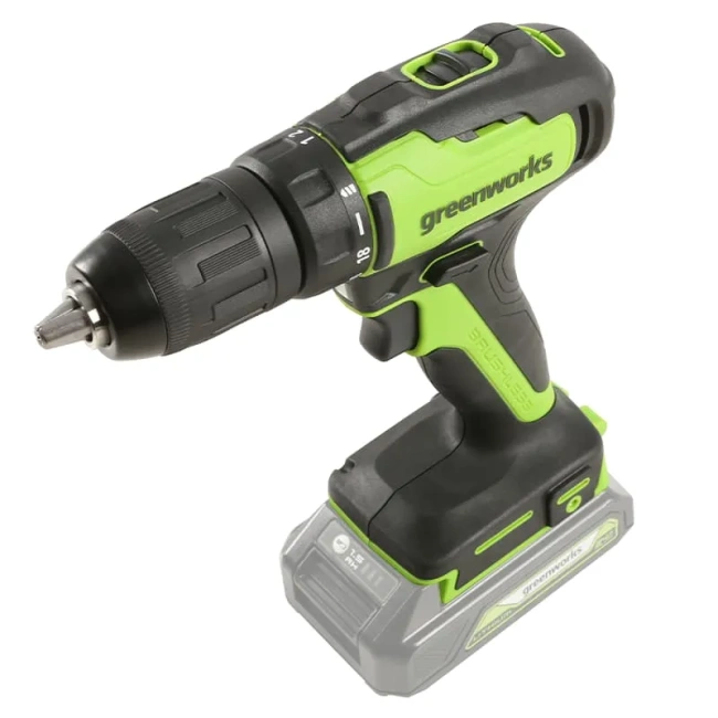 Дрель-шуруповерт Greenworks GD24DD35 24V аккумуляторная 
