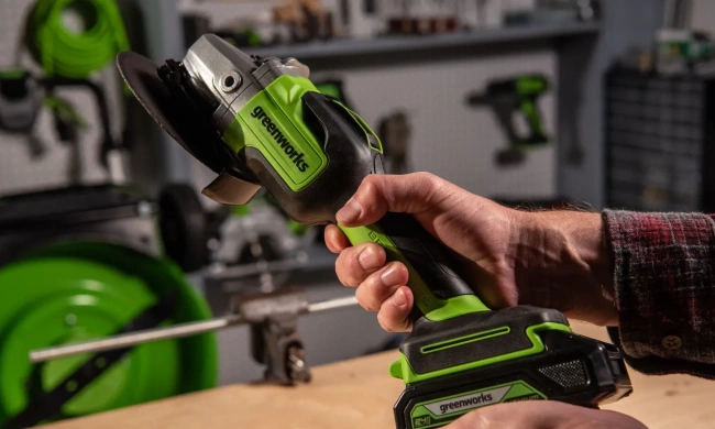 Шлифовальная машина угловая Greenworks GD24AG 24V аккумуляторная 