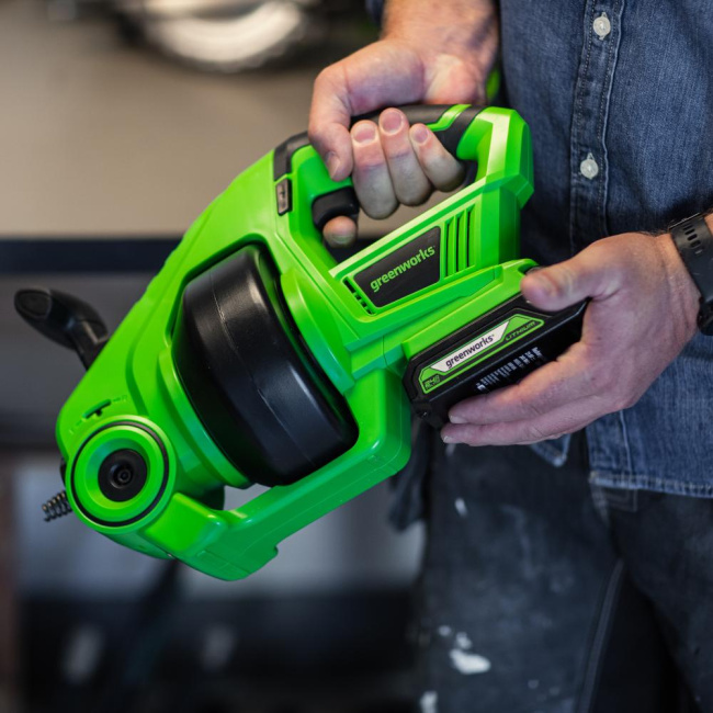 Трос сантехнический Greenworks G24DA аккумуляторный 