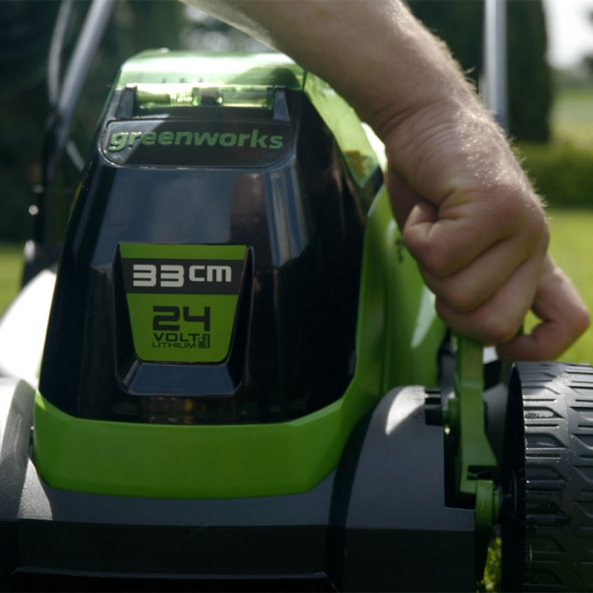 Газонокосилка Greenworks GD24LM33 24V аккумуляторная