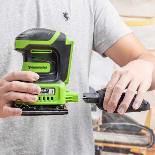 Шлифовальная машина плоская Greenworks G24SS14 24V аккумуляторная