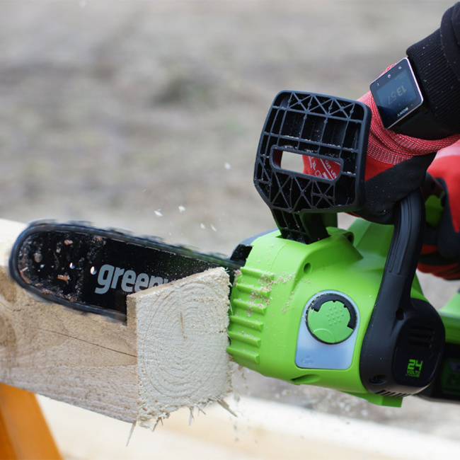 Пила цепная Greenworks G24CS25 24V аккумуляторная