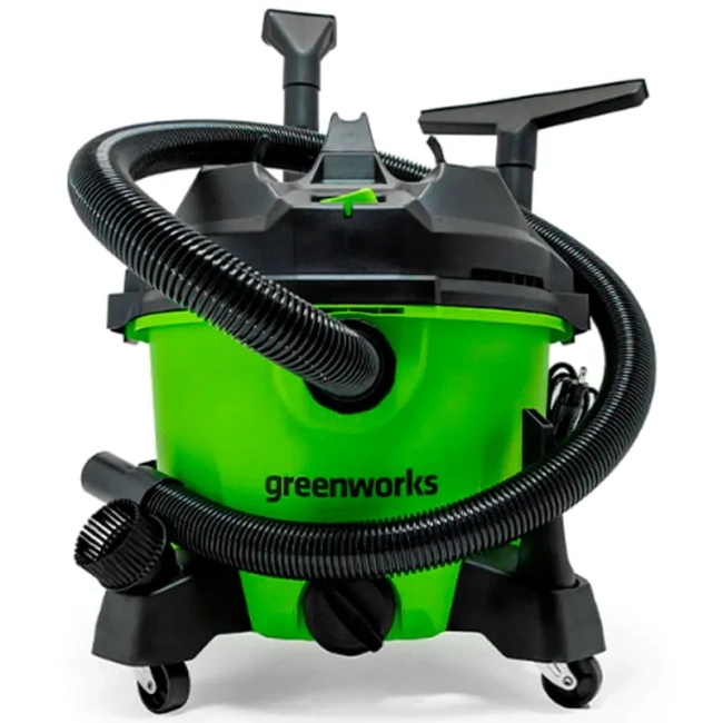 Пылесос строительный Greenworks G120WDV электрический