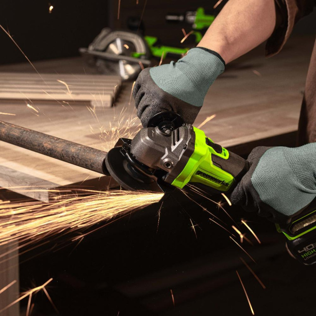 Шлифовальная машина угловая Greenworks AG590 24V аккумуляторная 